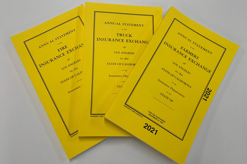 yellow books of financial statements